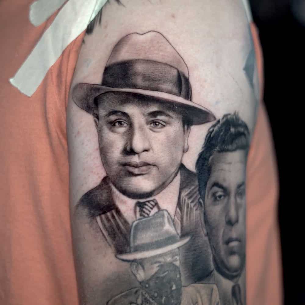 Al Capone realistische gangster sleeve Remko