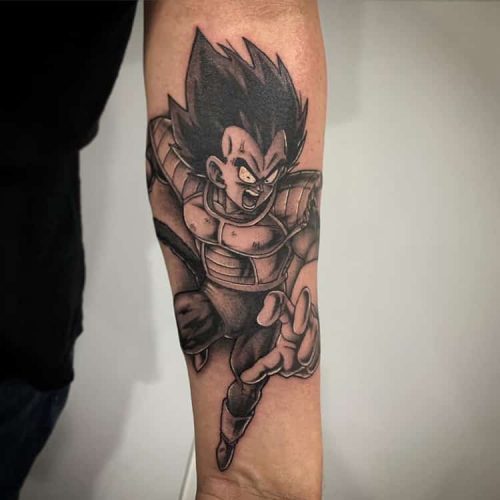 Vegeta Dragon Ball Z tattoo