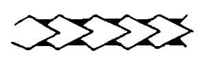 Polynesische tattoo speerpunt patroon symbool