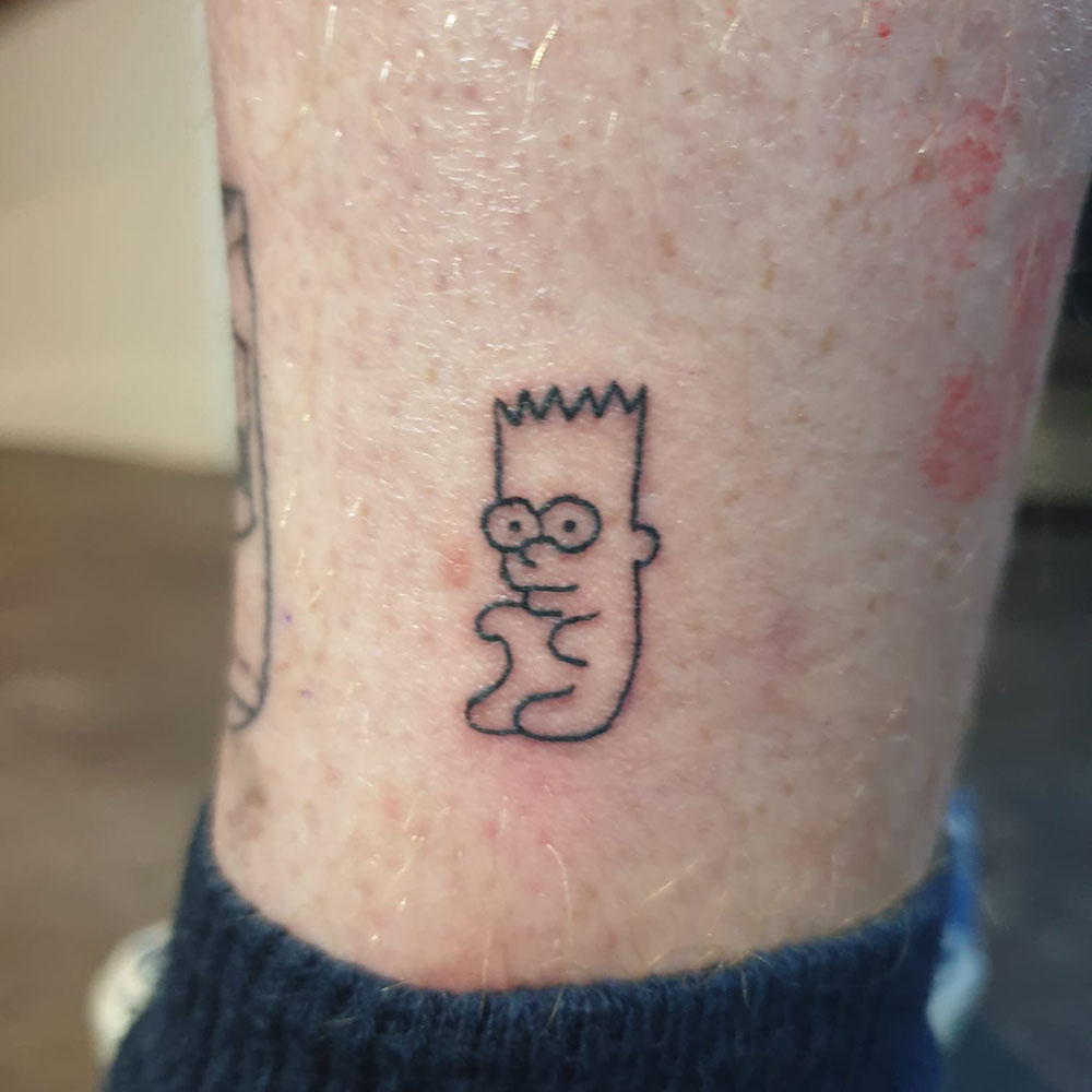 Bart Simpson gummybear tattoo Sem