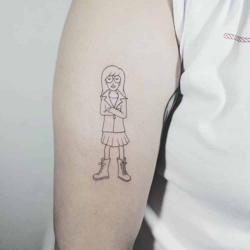 Daria Morgendorffer Beavis and Butthead MTV fineline tattoo Fernando