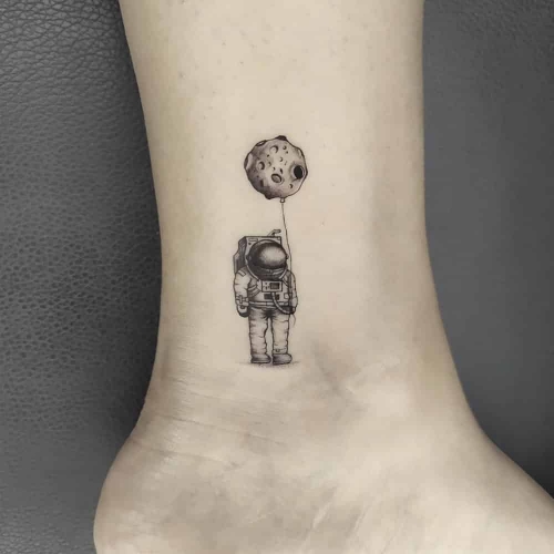 Fineline astronaut tattoo Fernando