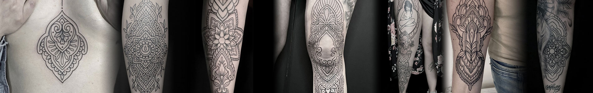 Ornamental tattoo banner Ornamental tattoo banner
