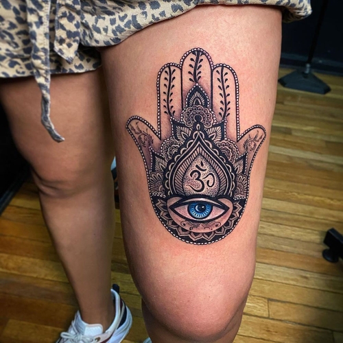 Hamsa hand tattoo Alfredo