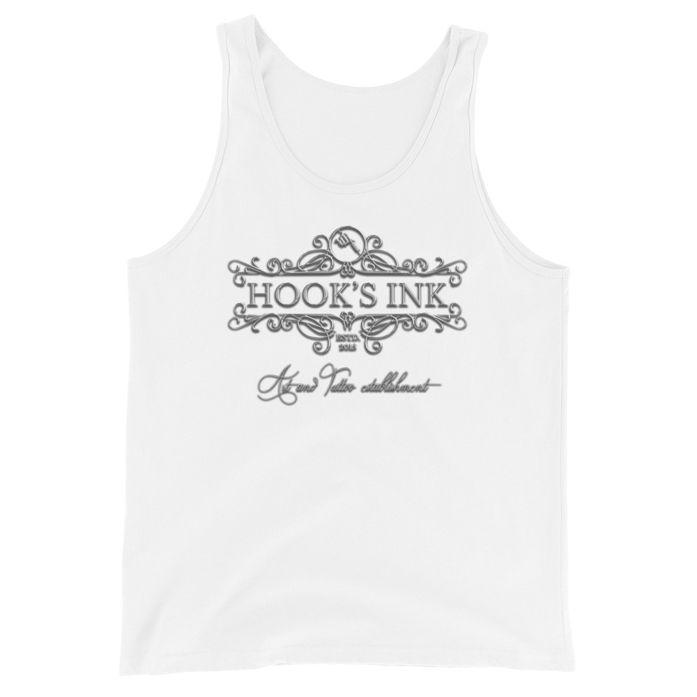 Hook's ink tank top white