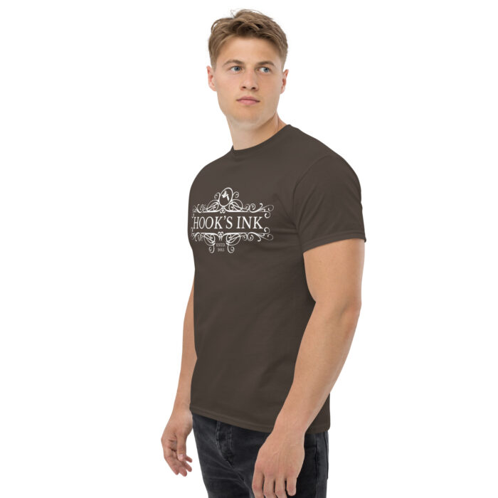 Heren shirt Hook's Ink logo in witte opdruk - Afbeelding 2